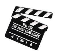 Pin de tablilla de película, broche de metal, con luces, cámara, acción, película, solapa, para chaquetas, bolsos, ropa, mochilas, accesorios, regalo para fanáticos, amantes