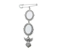 Pin de transferencia de calor para boda, boutonniere para fotos, aleación de solapa, accesorio de moda para ocasiones especiales, insignia de metal con impresión, B, como se describe
