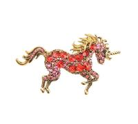Pin de unicornios elegantes, accesorio portátil hecho a mano de metal para mujer, broche especial de unicornios