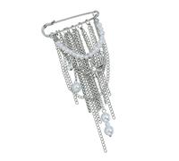 Pin decorativo para flecos, 5 cm de diámetro, ligero, 18 g, aleación para cinchar la cintura, accesorio para varios estilos de borlas, One Size, como se describe