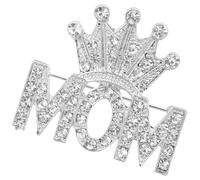 Pin Decorativo para Mujer en Aleación Color Plata, Pin Elegante Día Madre, Obsequio Original Significado Estético de