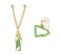 Pin decorativo para sombrero, hecho a mano, para chaquetas, mochilas, insignia, accesorio para dama, accesorio de joyería religiosa detallada, talla única, como se describe