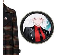 Pin Digital | Broche Con Pantalla HD De 4.3 Cm Y Píxeles - Distintivo Digital Electrónico Bonito Para Fotos Con Batería De 600 Mah Y 18 Horas,Para Fans De Fútbol, San Valentín Y