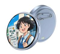 Pin Digital Electrónico,Pantalla Táctil IPS HD con Batería Recargable,Pin LED Digital con Pantalla | para Viajes Diarios, Vacaciones, Cosplay, Eventos, Coleccionistas, Adolescentes y Adultos