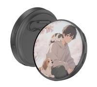 Pin Digital Electrónico | Pantalla Táctil IPS Wearable Inteligente - Electrónica Visualizadora de Fotos - para Fans del Anime, Coleccionistas, Adolescentes, Adultos, Viajes Diarios, Vacaciones y
