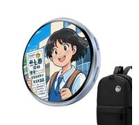 Pin Digital Electrónico, Wearable Inteligente Recargable, LED con Pantalla Digital, para Fans del Anime, Coleccionistas, Adolescentes, Adultos, Viajes Diarios, Vacaciones y