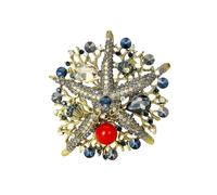 Pin en forma de estrella de mar con detalles exquisitos, accesorios de vida para mujeres y hombres de, broche de estrella de mar