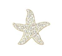 Pin en forma de estrella de mar con detalles exquisitos, accesorios de vida para mujeres y hombres de, broche de estrella de mar