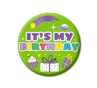 Pin es mi Cumpleaños, 5,8cm Metal Colorido Pin Botón Redondo Feliz Cumpleaños para Niños y Niñas Regalos de Fiesta Decoración de Fiestas (Estilo B)