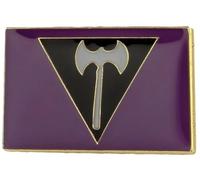 Pin esmaltado con bandera de Lesbian Labrys Pride Rights Rainbow LGBTQ Gay Queer Amazon Feminist Women Flag 0.8 pulgadas, 0.8 inches, Esmalte, Esmalte