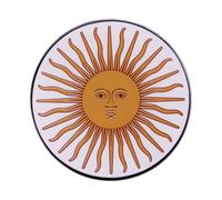 Pin esmaltado con diseño de bandera nacional Argentina del Imperio Inca Argentino Sol de Mayo Inti Dios Inca de 1.2 pulgadas