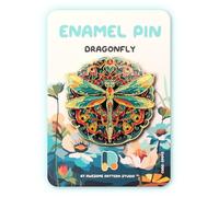 Pin esmaltado con diseño de libélula. Edición coleccionista, duradero y elegante pin de recuerdo para mochilas, chaquetas, sombreros y accesorios