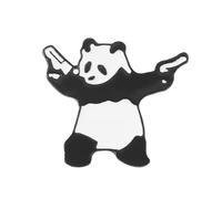 Pin esmaltado con diseño de panda | Divertido pin de solapa de animales | Regalo coleccionable peculiar para amigos y amantes de la naturaleza (3 x 3 cm)