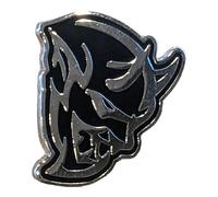 Pin esmaltado con logotipo de Demonio Dodge SRT de 1 pulgada, ideal para mochilas, chaquetas, sombreros, corbata y telas, 1" Wide, Metal, Sin gemas.
