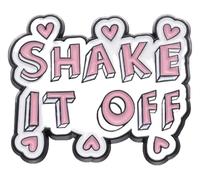 Pin esmaltado con mensaje: dinero, poder, gloria, corazón, mariposa, rosa., Klein, Metal no precioso