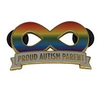 Pin esmaltado con símbolo de infinito arcoíris y orgullo autista para celebrar la neurodiversidad, S, Esmalte, desconocido