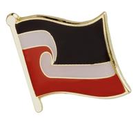 Pin esmaltado de 1,7 cm con bandera nacional maorí maorí Tino Rangatiratanga Nueva Zelanda, 0.66 Inches, Esmalte, Esmalte