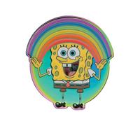 Pin esmaltado de Bob Esponja SquarePants Rainbow | Edición limitada coleccionable | Producto oficial | numerado individualmente | 41 x 45 mm