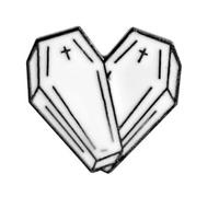 Pin esmaltado de corazón con respaldo de seguridad