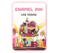 Pin esmaltado de Las Vegas, edición coleccionista, duradero y elegante pin de recuerdo para mochilas, chaquetas, sombreros y accesorios