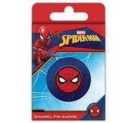 Pin esmaltado de Marvel Comics (diseño de Spider-Man) 8 cm x 8 cm, producto oficial, talla única, Esmalte, metal, plata, No es una piedra preciosa