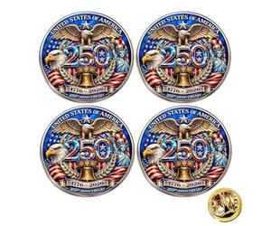 Pin esmaltado del 250 aniversario de Estados Unidos, pin de solapa conmemorativo de metal chapado en oro, broche de patriota histórico 1776-2026 para Navidad, Día del Patriota, Día de los Veteranos, 3