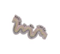 Pin esmaltado extraño para entusiastas de la moda, broche de diseño ligero, fácil de fijar en accesorios de ropa, accesorios versátiles
