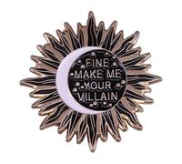 Pin esmaltado Fine Make Me Your Villain Shadow Bone de 3,8 cm, 1.5 Inches, Esmalte, Esmalte