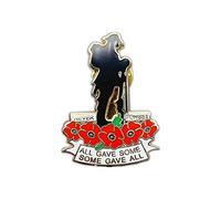Pin esmaltado Never Forget Red Poppy Recordance Day Pin insignia Broche Memorial Veterans Day Memorabilia Decoración de regalo, Metal