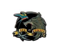 Pin esmaltado The Witcher - Edición limitada oficial coleccionable con símbolos de Geralt White Wolf, Ciri Swallow y Yennefer Obsidian Star - Numerados individualmente (9.995 en todo el mundo)