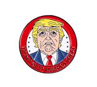 Pin esmaltado Trump Keep America Great | Pin de solapa redondo político | Coleccionable de USA Patriot (1.35 x 1.35 pulgadas)