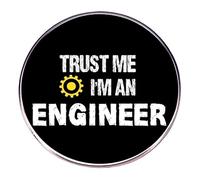 Pin esmaltado Trust Me I'm an Engineer, insignia de solapa de metal con dibujo animado, One Size, Acrílico