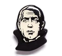 Pin esmaltado universal de Bela Lugosi Drácula que brilla en la oscuridad