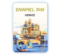 Pin esmaltado Venecia Edición Coleccionista, Pin de recuerdo duradero y elegante para mochilas, chaquetas, sombreros y accesorios