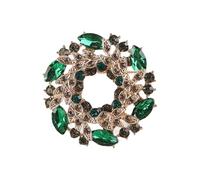 Pin floral artístico Kirsite con acabado galvanizado para fiestas de noche y atuendos, elegante pin de solapa, One Size, como se describe