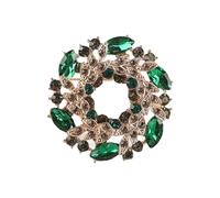 Pin floral artístico Kirsite con acabado galvanizado para fiestas de noche y trajes de oficina, elegante pin de solapa, talla única, como se describe