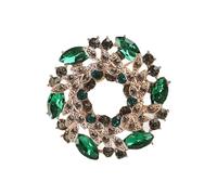 Pin floral artístico Kirsite con acabado galvanizado para fiestas de noche y trajes de oficina, fácil de usar, talla única, como se describe