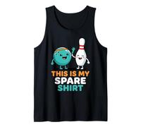 Pin gráfico Divertido de Bola de boliche con Texto en inglés Camiseta sin Mangas