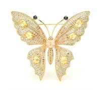 Pin Jewelry Gifts for Women Ladies Fashion Accessories Ladies Elegant Cubic Zircon Butterfly Brooch Insect Shape Party Banquet Brooch Brooches Pins