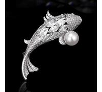 Pin Jewelry Gifts for Women Lucky Fish Crystal Brooch Pin Crystal Brooch Crystal Jewelry Women's Brooches and Pins Brooches & Pins