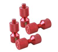 Pin localizador de brida resistente con niveles de burbuja y acabado rojo brillante, adecuado para un mantenimiento preciso de montaje de tuberías, pin de alineación industrial rojo