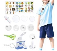 Pin Maker - Prensa Manual para Arte y Manualidades Accesorios para Hacer Chapas | Kit de Fabricación de Pins - Para Proyectos de Manualidades DIY, Actividades Familiares entre Padres e Hijos, y Enseña