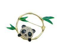 Pin multiusos de bambú panda hecho de prácticos materiales de aleación accesorio para uso diario y ocasiones especiales, joyería de cultura tradicional
