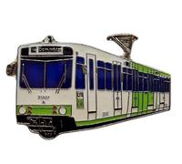 Pin para carro de la ciudad de Colonia, B-Wagen, pin de solapa de ferrocarril, tren de locomotora, tranvía, metro, ferrocarril, tren de tren, tren de tren, subway subway, passend, Cobre, passend