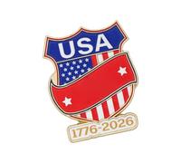 Pin patriótico con águila para conmemoración del Día de la Independencia del 25 aniversario, de solapa patriótica para ropa, Pin de estadounidense