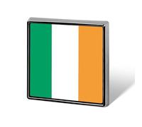 Pin Personalizado Con Banderas Nacionales De Irlanda Pin De Solapa De Metal Redondo Cuadrado O En Forma De Corazón Con Botón De Mariposa Broches Para Hombres Y Mujeres Accesorios De Regalo