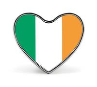 Pin Personalizado Con Banderas Nacionales De Irlanda Pin De Solapa De Metal Redondo Cuadrado O En Forma De Corazón Con Botón De Mariposa Broches Para Hombres Y Mujeres Accesorios De Regalo