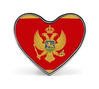 Pin Personalizado Con Banderas Nacionales De Montenegro Pin De Solapa De Metal Redondo Cuadrado O En Forma De Corazón Con Botón De Mariposa Broches Para Hombres Y Mujeres Accesorios De Regalo