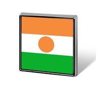 Pin Personalizado Con Banderas Nacionales De República De Níger Pin De Solapa Metálico Redondo Cuadrado O En Forma De Corazón Con Botón De Mariposa Broches Para Hombres Mujeres Accesorios De Regalo