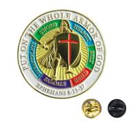 Pin Put On The Whole Armor Of God, 1 paquete, M, Bronce, Bronce